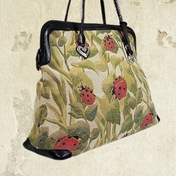 Brighton Collection Alyssa Ladybug Tapestry Shoulder Bag - Preloved Condition - Picture 3 of 10